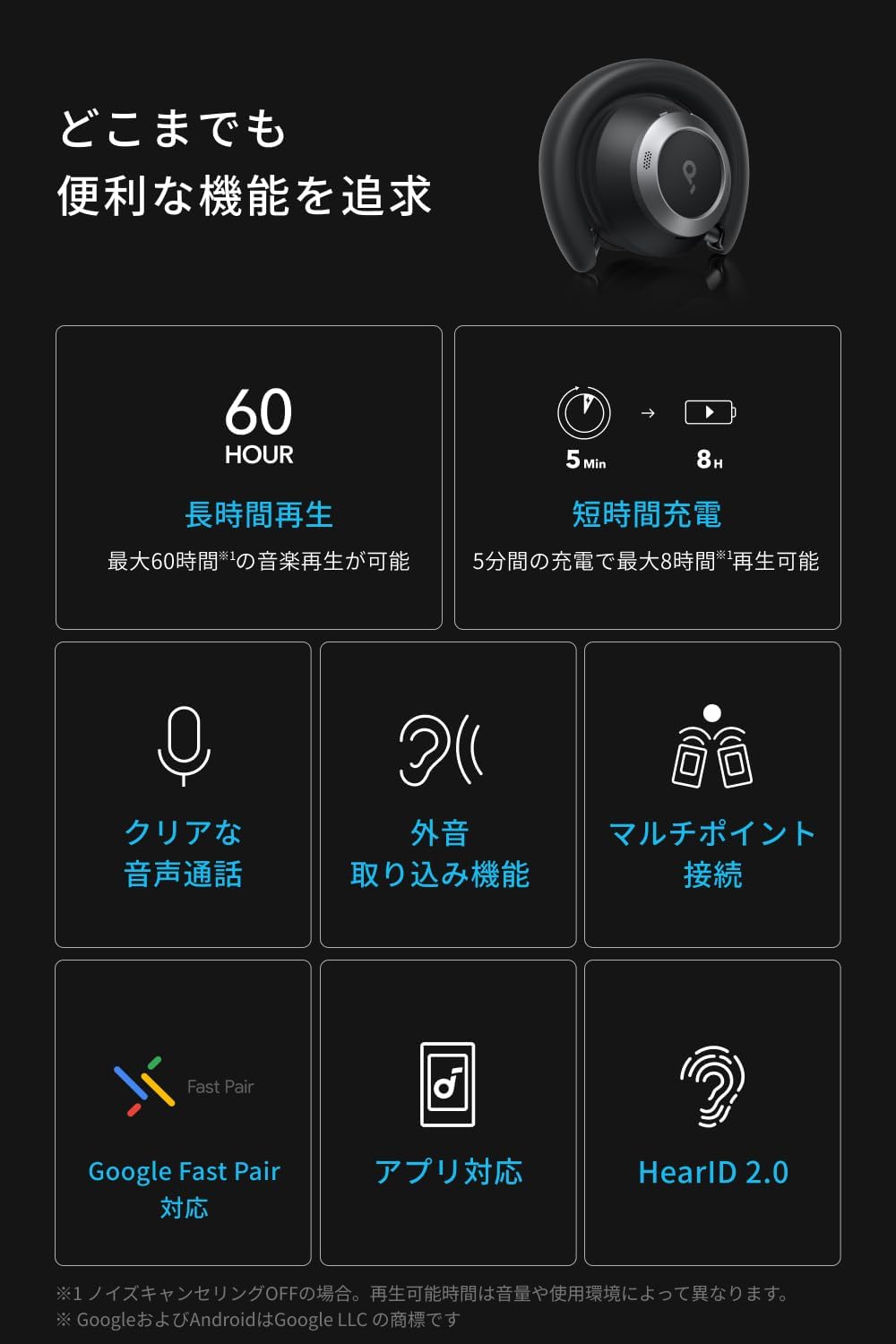 Soundcore Space One Pro ミッドナイトブラック