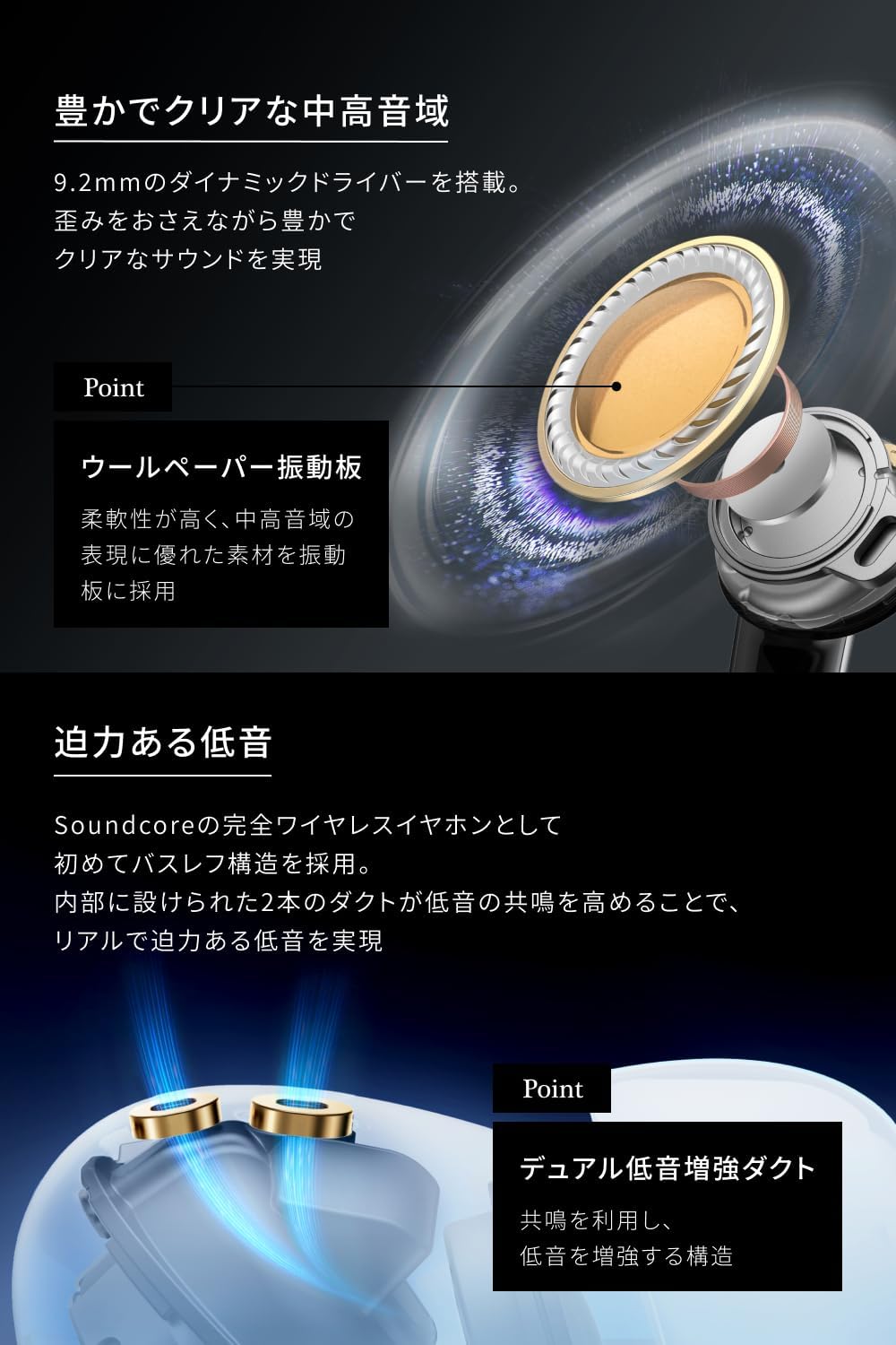 Soundcore Liberty 5 ディープブルー