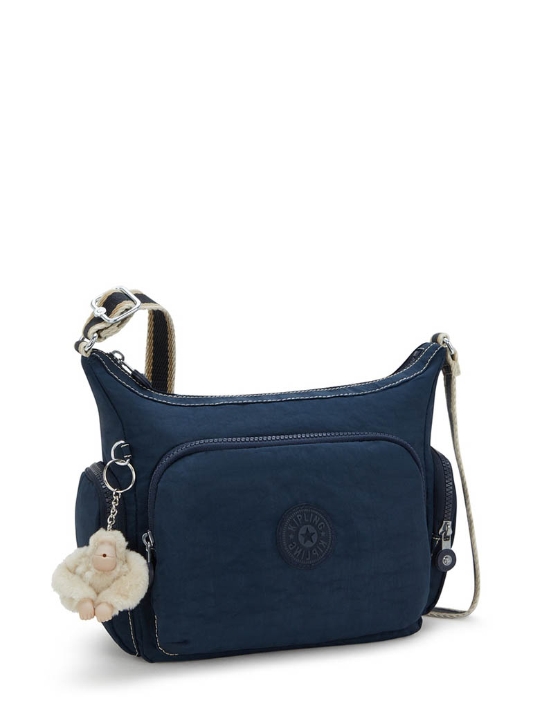 kipling ガブ　エス ブルーブルーストライプ ショルダーバッグ