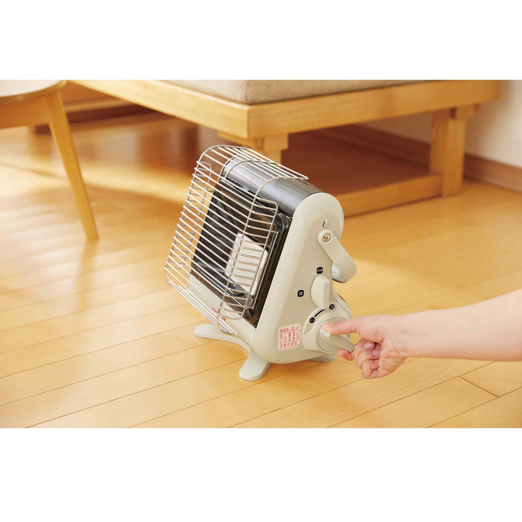 Iwatani カセットガスストーブ マイ暖 アイボリー CB-STV-MYD3