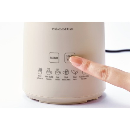 レコルト ホットチョコ＆ミルクフォーマー クリームホワイト RMT-3（W）