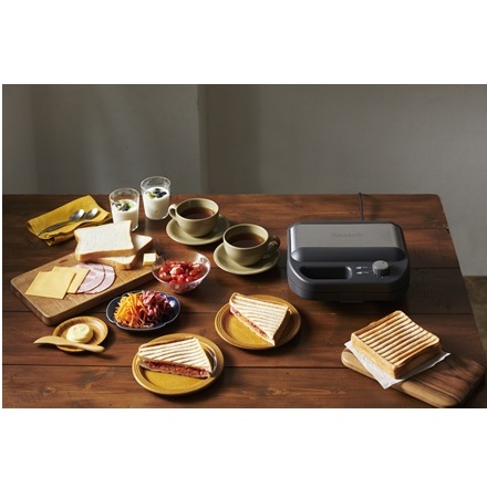 ビタントニオ ワッフル&ホットサンドベーカー ブラック VWH-600-K