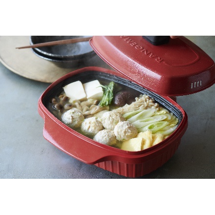 レンジメート WIDE with STEAMER ワインレッド MCG001A-CR