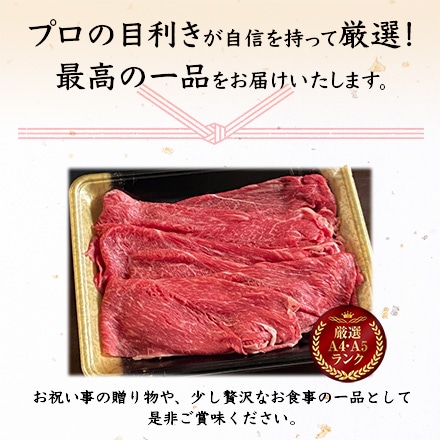 京の肉 和牛 赤身 スライス 400g 2～3人前