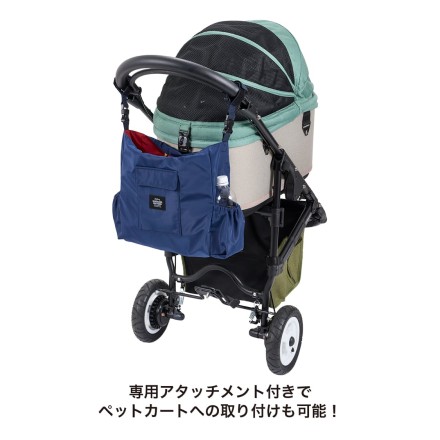 リバーシブル3ウェイトート ネイビー