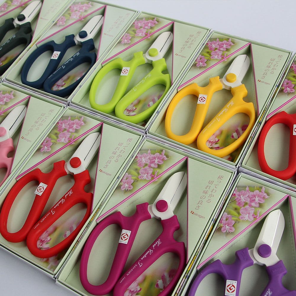 坂源 ハンドクリエーション F170 花鋏 右利き用 ハサミ ラベンダー