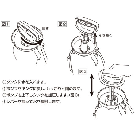 ポンプ式 ポータブルシャワー 8L