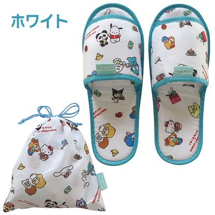 携帯スリッパ SWIMMERxSANRIO ホワイト