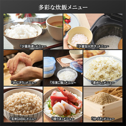 タイガー 圧力IHジャー炊飯器 5.5合炊き グロスブラック JPV-M100KG
