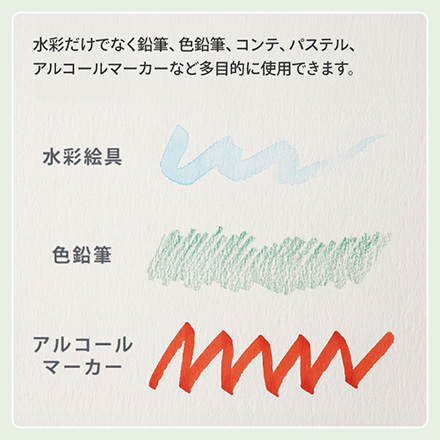 画用紙 ヴィフアール水彩紙スケッチブック中目 【F0】 FDC