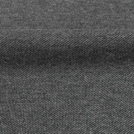 ビズポロ ワイドカラー 半袖ポロシャツ グレー杢 Lサイズ