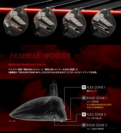 ダンロップ ゴルフ スリクソン ZX Mk-II フェアウェイウッド ディアマナ ZX-II 50 カーボンシャフト #5/18度/SR