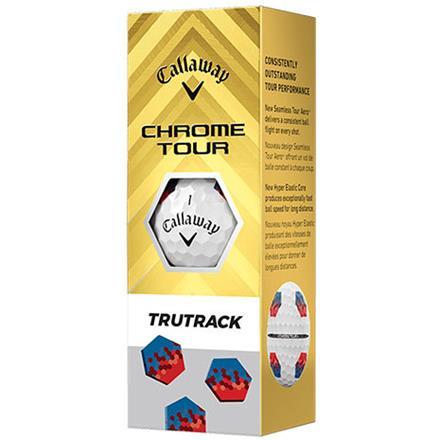 キャロウェイ ゴルフ クロムツアー トゥルートラック ゴルフボール CHROME TOUR 24 TRUTRACK 1ダース/12球 ホワイト