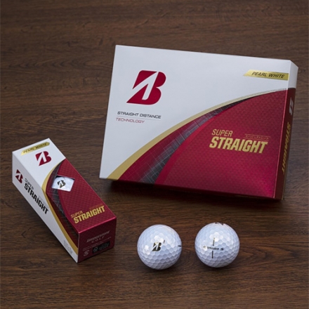 ブリヂストン SUPER STRAIGHT ゴルフボール 1ダース/12球 イエロー