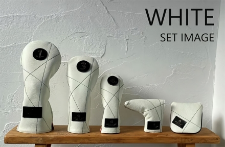 ラヘラ ゴルフ ランダムステッチ L-595 レザー ネオマレット型 パターカバー カフェオレ