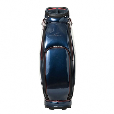 トミーヒルフィガー ゴルフ THMG5FC1 エナメルスポーツ カート キャディバッグ トリコロール(90)