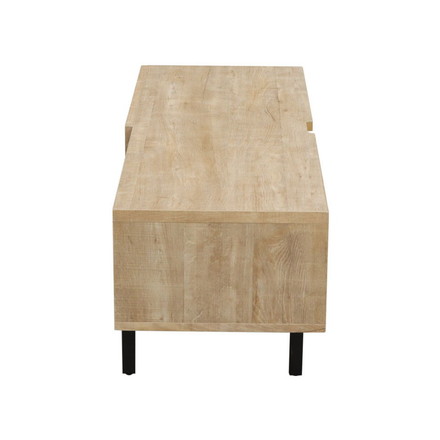 テレビ台 スチールレッグ 幅117.2 ローボード 脚付き 北欧 収納 木製 背面収納 ケーブル収納 新生活