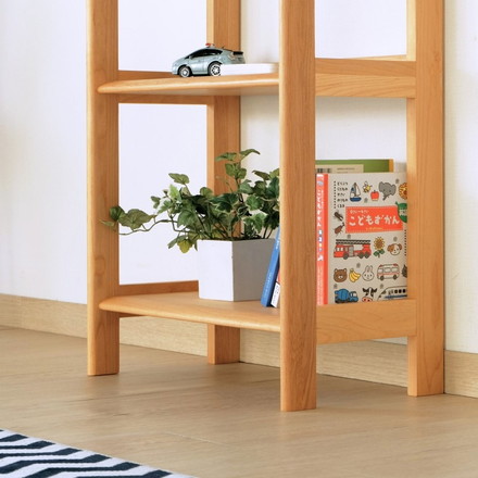 一生紀 ラック 書棚 幅50 ブックシェルフ 完成品 本棚 オープンラック 教科書 収納棚 学習デスクサイドラック