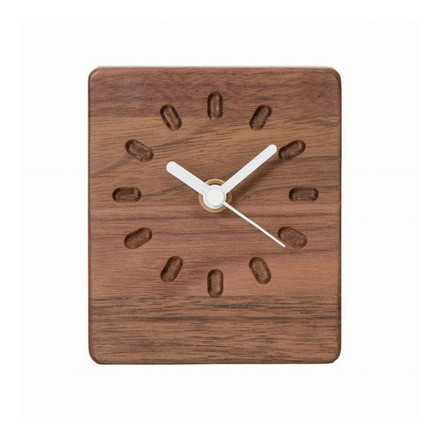 Latree(ラトレ) TIMEシリーズ 無垢の小さい時計 ピット 四角 天然木 無垢 木製 オイル仕上げ 高級感