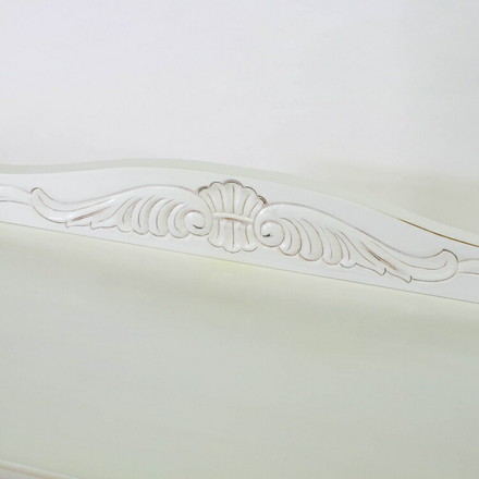 キャビネット 幅110cm マホガ二ー材 完成品 ホワイト 高級感 エレガント ホワイト ミニチェスト ローチェスト