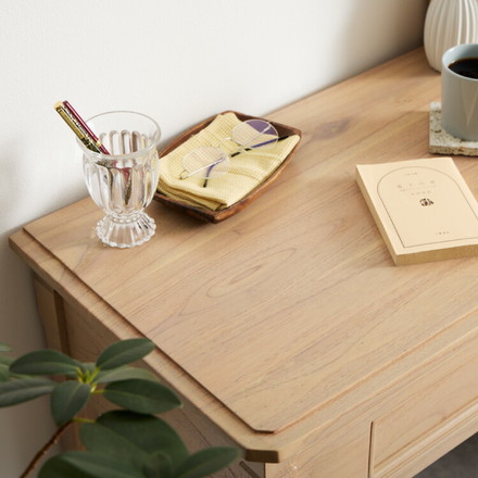 デスク コンソールデスク 幅85cm 完成品 木製 引き出し 収納 北欧 ナチュラル ミンディ