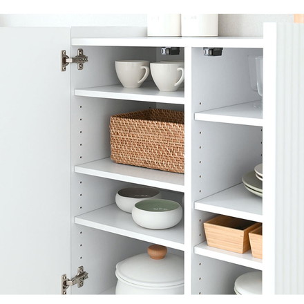 アランキャビネット ALN77-72C WH ホワイト キャビネット 幅72cm サイドボード チェスト