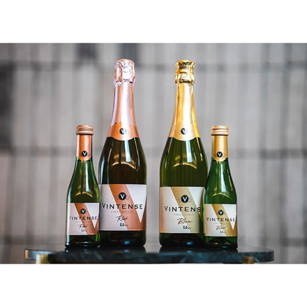【12本セット】ヴィンテンス スパークリング ブラン ミニ 200ml VINTENSE ノンアルコール ワイン スパークリング ベルギー 泡 白 ブラン 飲みきり 輸入ワイン 海外ワイン まとめ買い まとめ売り