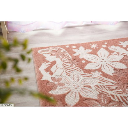 ディズニー ラグ 130×185cm DISNEY PRINCESS タングルド 防ダニ 床暖房 ホットカーペット対応