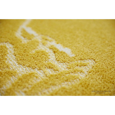 PEANUTS ラグ 130×185cm ターフラグ スヌーピー SNOOPY ピーナッツ 防ダニ 床暖房 ホットカーペット対応