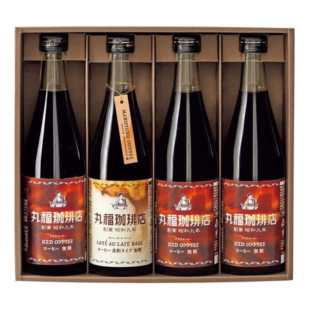 丸福珈琲店 アイスコーヒーセット 4本 コーヒー 珈琲 アイスコーヒー 常温