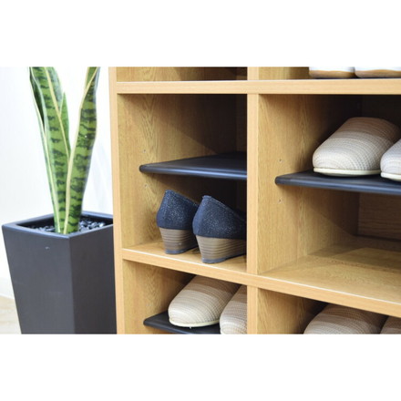 下駄箱 1列×3段 9人用 フリーラック スリッパラック シューズボックス シューズラックオープン 6足 棚板可動式