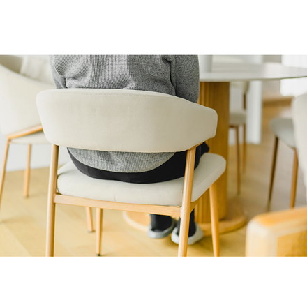 お掃除ロボット対応 ダイニングチェア 2脚セット 肘付き ハーフアーム 椅子 イス チェア ロボット掃除機 対応 白