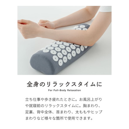 【選べる低刺激/強刺激】とげとげリラックスマット 枕+マット 2点セット 痛(イタ)気持ちいい! とげとげ トゲトゲ 健康マット スパイクマット シート 指圧マット 足つぼ ヨガマット グレー/ソフト
