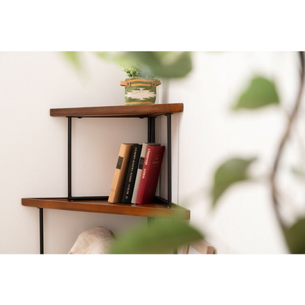 ミニテーブル テーブル サイドテーブル シンプル モダン 和モダン 積み重ね 幅40cm 高さ33cm 木製 天然木 スチール ブラウン 黒 軽量