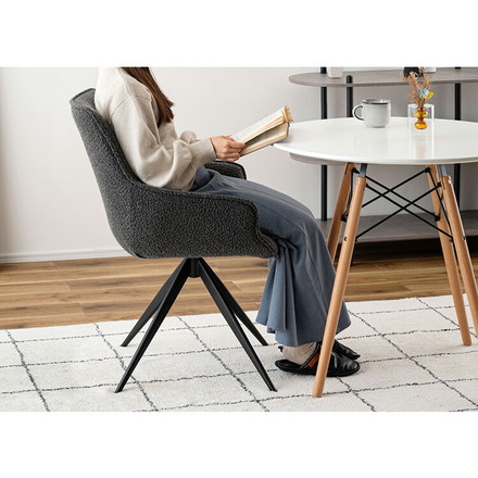 回転アームチェア PC-182 東谷 チェア 回転 ダイニングチェア パーソナルチェア デスクチェア イス 椅子