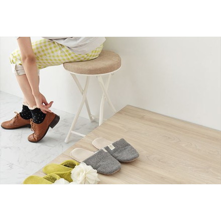 イス 折りたたみ コンパクト クッション ストッパー 軽量 折り畳み 北欧 ナチュラル シンプル チェア ベージュ