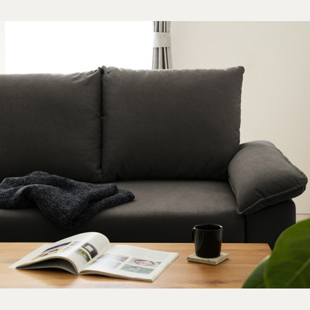 ソファカバー 2人掛け カバーリング ソファー cozapls 替えカバー オットマン カウチ ウレタン クッション ソファベッド ブルーグレー