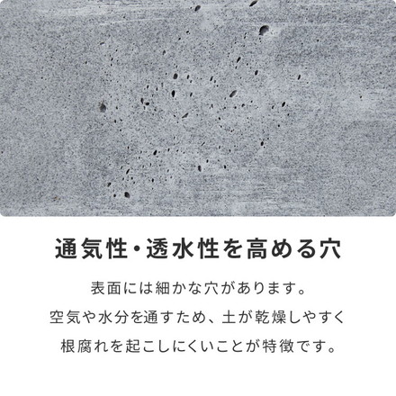 プランター 大型 40×40cm スクエア グラスファイバー 深型 おしゃれ シンプル モダン コンクリート調 ガーデニング 植木鉢 鉢植え 鉢カバー プランターカバー プランターボックス ライトグレー
