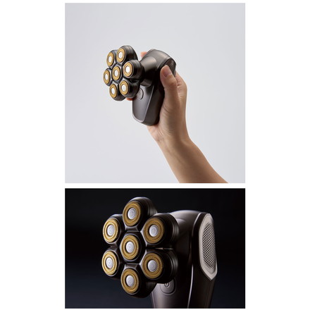 BEAUM 7ヘッドボディシェイバー 全身 電動グルーマー ムダ毛処理 メンズ 男性 チタンコート 充電式 コードレス 防水 IPX7 水洗い 風呂場 剃毛 簡単着脱 清潔 ビューム アピックス APIX ASV-B07