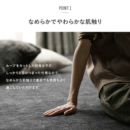 平織カーペット ラウム ベージュ 江戸間1帖(約88×176cm)