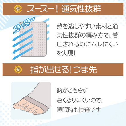 ベビーゴリラのひとつかみ夏 着圧ソックス 夏用 接触冷感 蒸れない 涼しい GRSS-26BE ひとつかみ専用 靴下 ふくらはぎケア レッグケア フットケア 両足 GRSS-26BEM GRSS-26BEL ドウシシャ Mサイズ