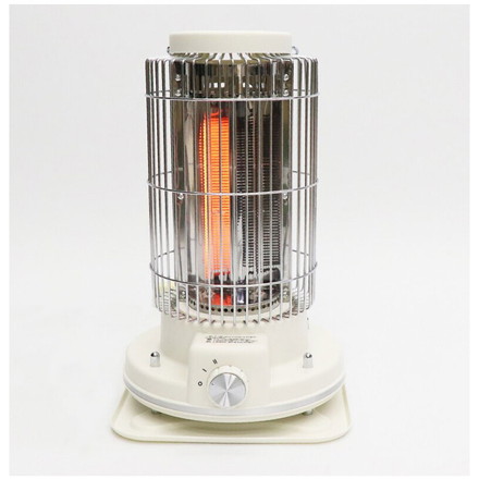 電気ストーブ レトロ調電気ストーブ 軽量 約1.6kg 遠赤外線 静音設計 HDL-4249 HDL-6182 ヒロコーポレーション ホワイト