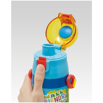 ディズニー 新柄 26年 水筒 キッズ 直飲み 470ml 保冷 ステンレスボトル ワンタッチ カーズ トイ・ストーリー SDC4 スケーター Skater Disney カーズ26