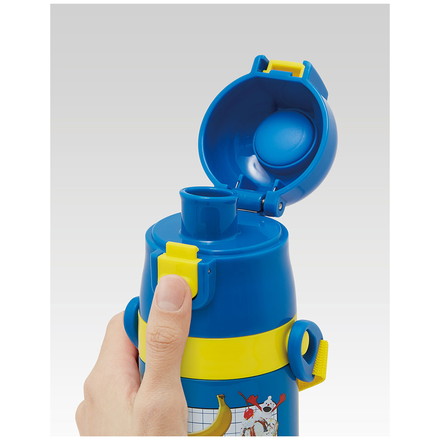 パペットスンスン 新柄 水筒 キッズ 直飲み 470ml 保冷 ステンレスボトル 紐付き 真空二層 SDC4 スケーター Skater PUPPET SUNSUN