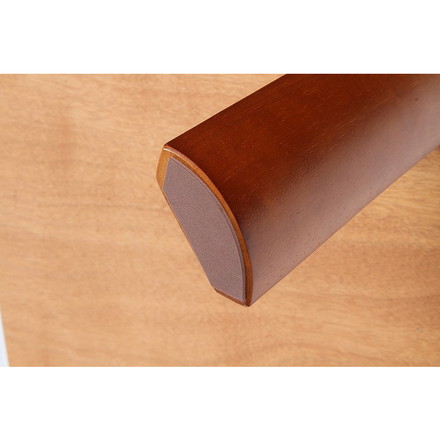 折脚ローテーブル W900×D600×H320mm MDF(突板ラバーウッド) ブラウン