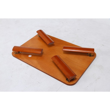 折脚ローテーブル W900×D600×H320mm MDF(突板ラバーウッド) ナチュラル