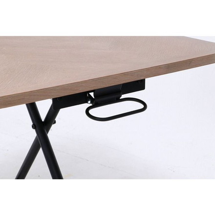 昇降テーブル ホワイト 幅100cm 奥行55cm 高さ12~70cm