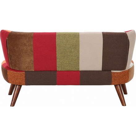 ソファ2p パッチワーク W1230×D670×H680mm 360mm ポリエステル おしゃれ