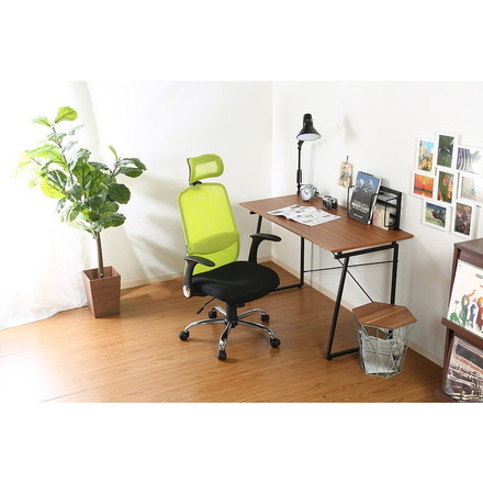 オフィスチェア パーソナルチェア グリーン 幅66×奥行64×高さ111.5~127.5cm