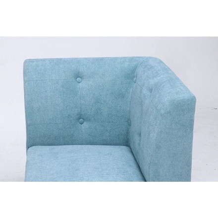 コーナーソファー ホワイトウォッシュ 幅61.5cm 奥行61.5cm 高さ78cm